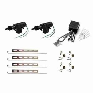 A set of three black electrical wires and four white lights.