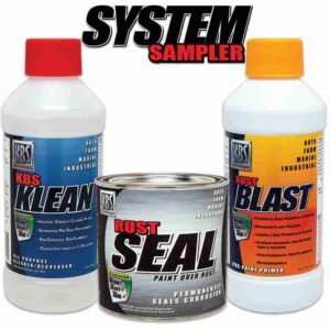 A picture of some paint and cleaning products.