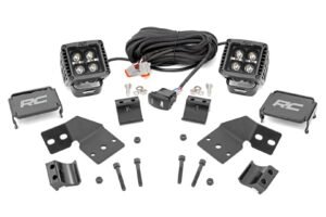 LED Light Kit | Front Mount | 2" Black Pair | Amber DRL | Polaris XPEDITION ADV 5